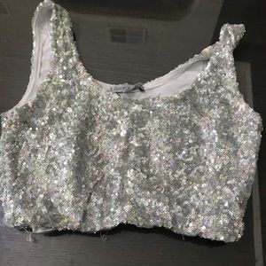 Sparkle crop top